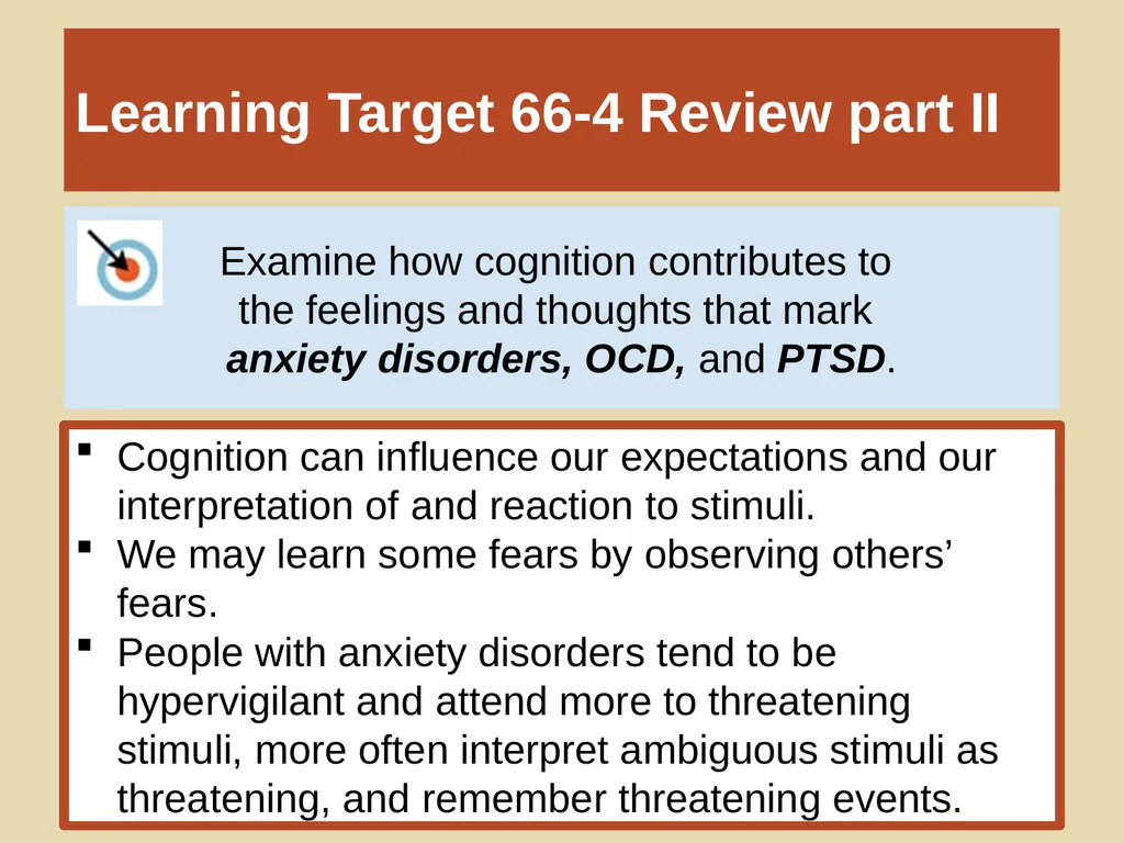Unit 12 Abnormal Behavior Module 66 Anxiety - slide 45 of 46