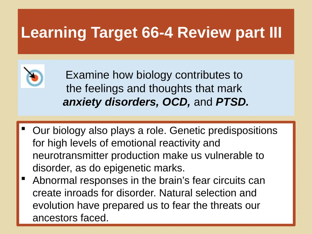 Unit 12 Abnormal Behavior Module 66 Anxiety - slide 46 of 46