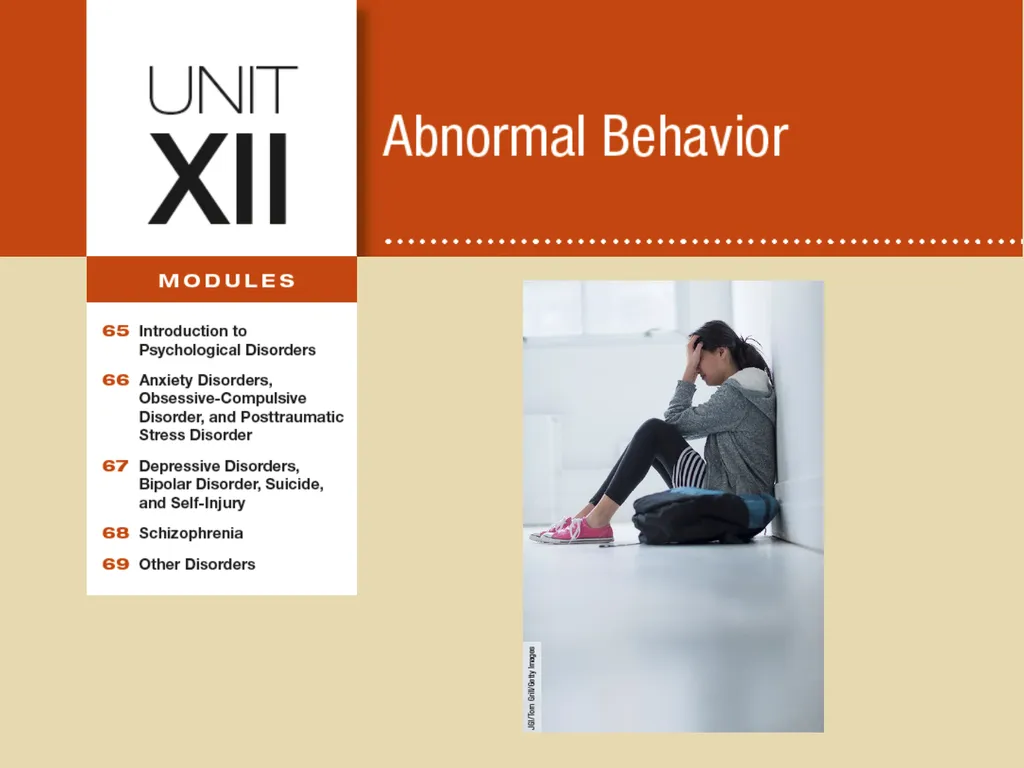 Unit 12 Abnormal Behavior Module 66 Anxiety - slide 1 of 46
