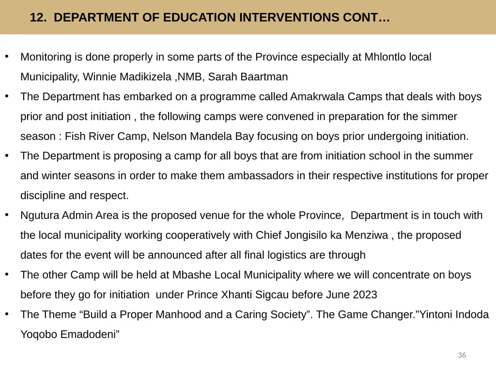 2022 SUMMER INITIATION REPORT 1 Presentation - slide 36 of 42