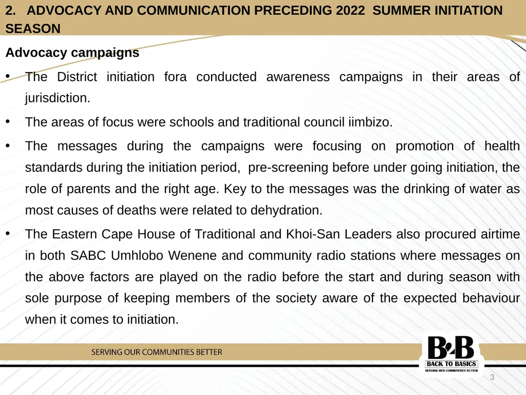 2022 SUMMER INITIATION REPORT 1 Presentation - slide 6 of 42