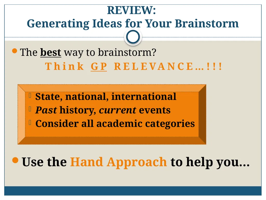 AICE: GP/9 2013-2014 Writing the AICE: General - slide 6 of 34