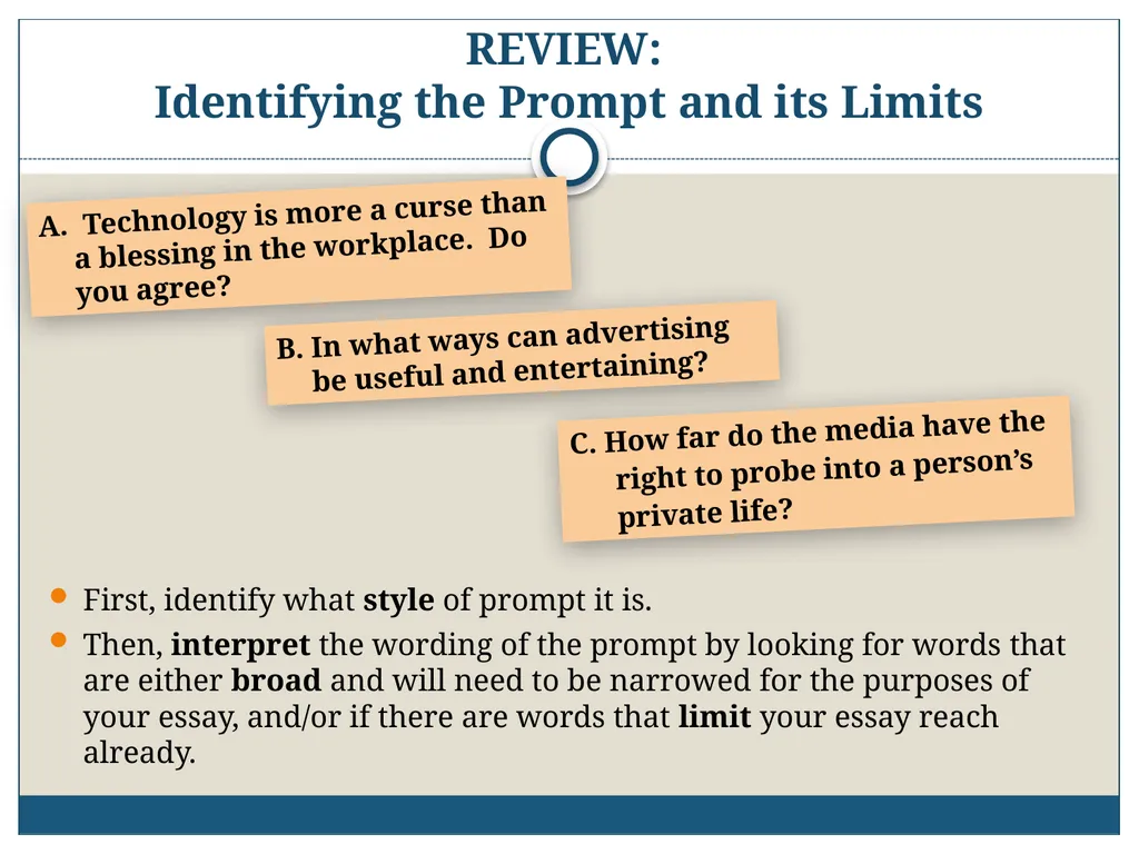 AICE: GP/9 2013-2014 Writing the AICE: General - slide 4 of 34