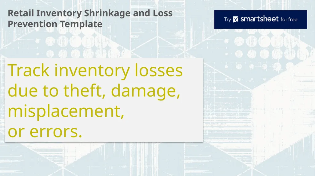 Retail Inventory Shrinkage and Loss Prevention - slide 1 of 9