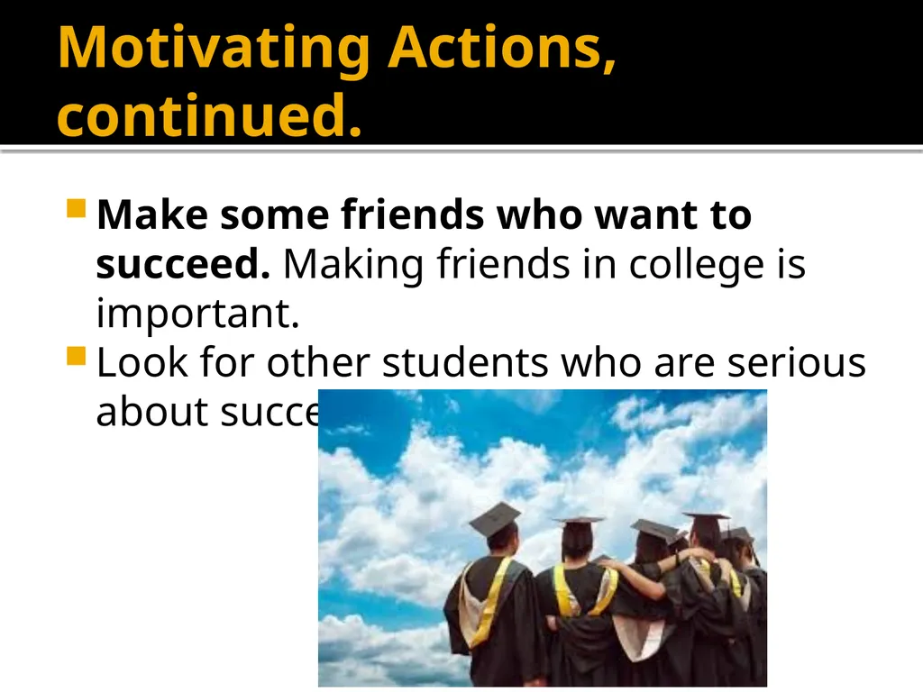 Motivation and Achieving Goals Math Study Skills, - slide 10 of 22