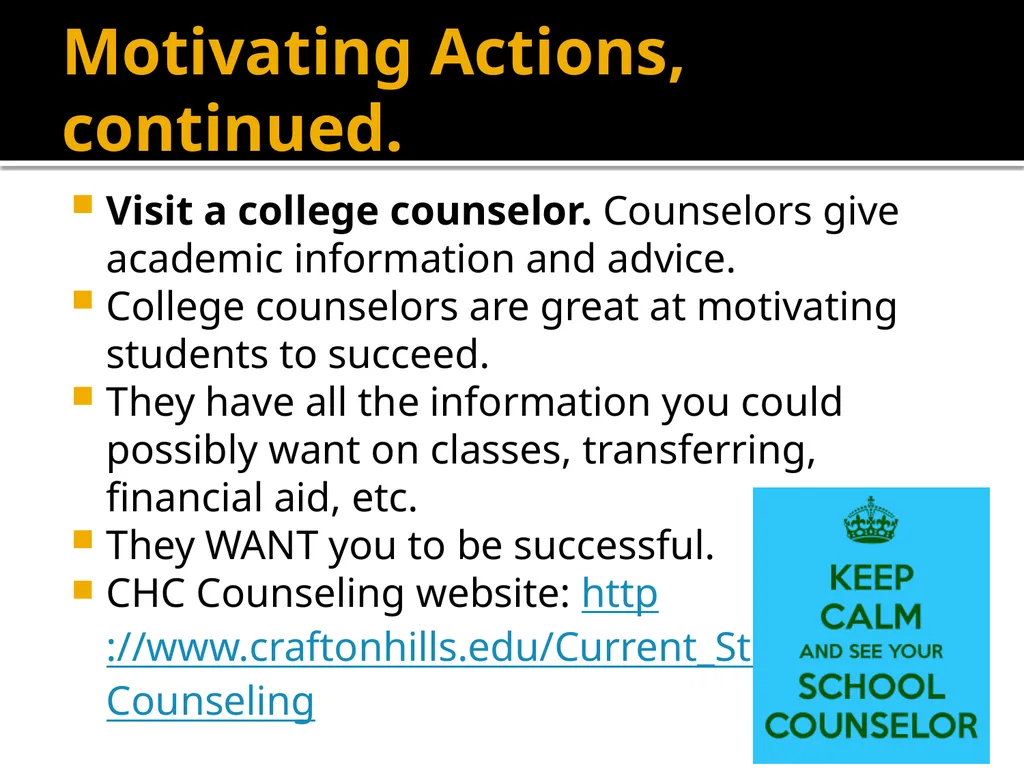 Motivation and Achieving Goals Math Study Skills, - slide 13 of 22