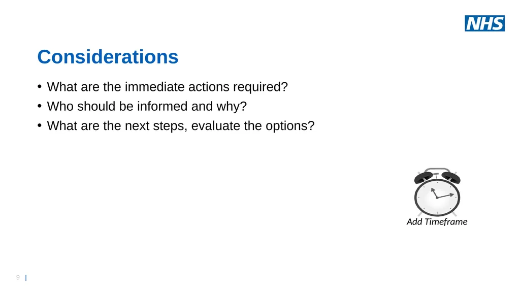 Business Continuity Exercise – Information - slide 9 of 16