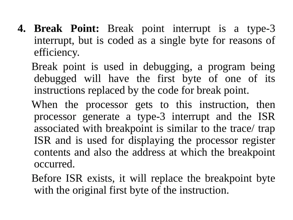 Interrupt Processing Sequence The X86 processors - slide 6 of 10