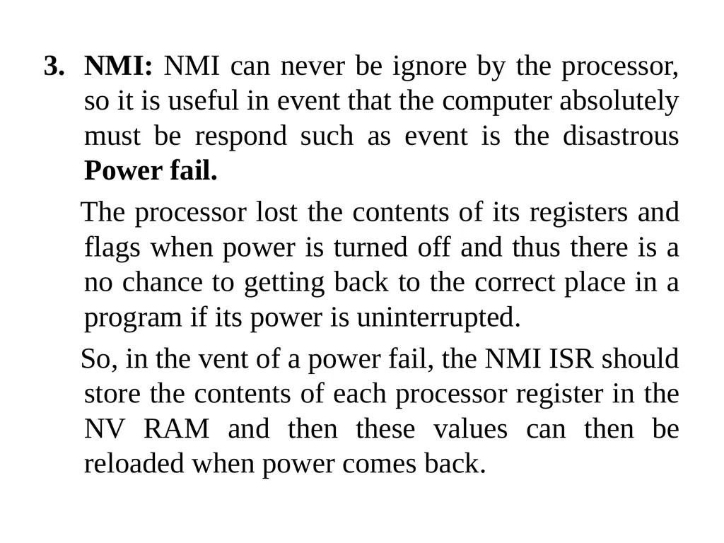 Interrupt Processing Sequence The X86 processors - slide 5 of 10