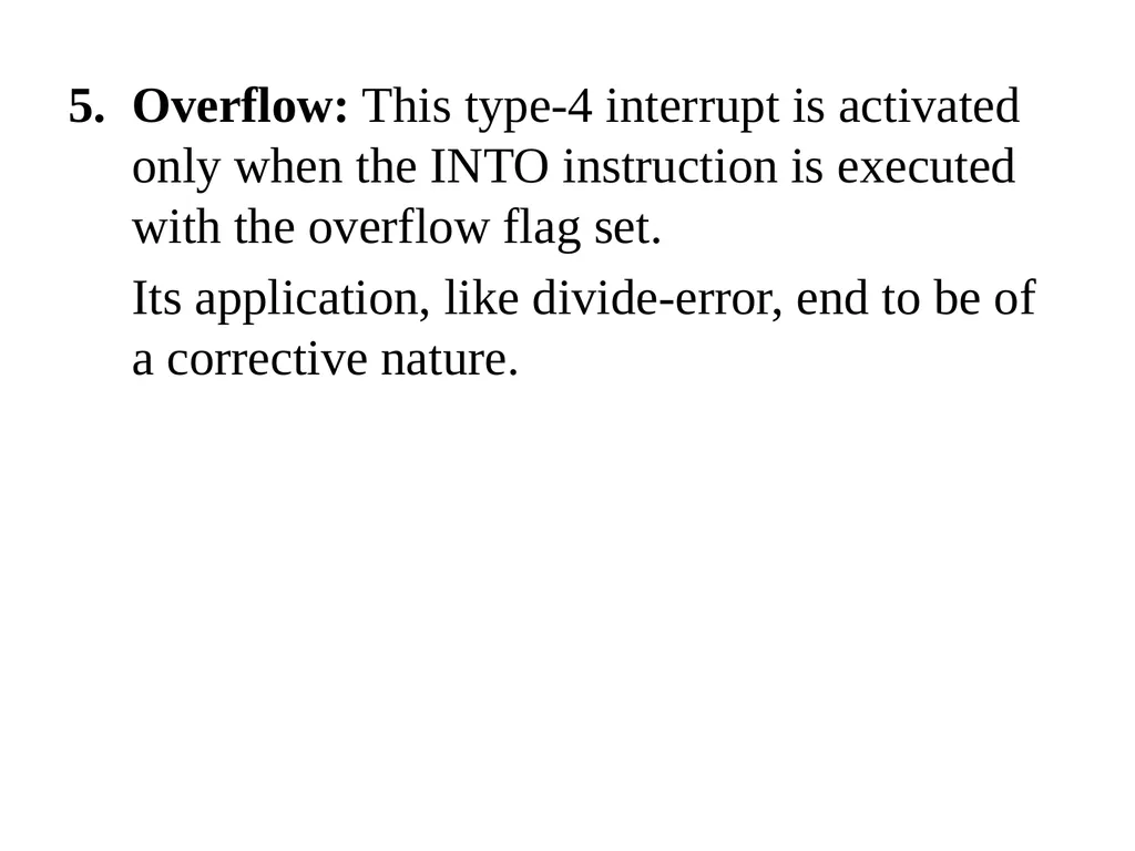 Interrupt Processing Sequence The X86 processors - slide 7 of 10