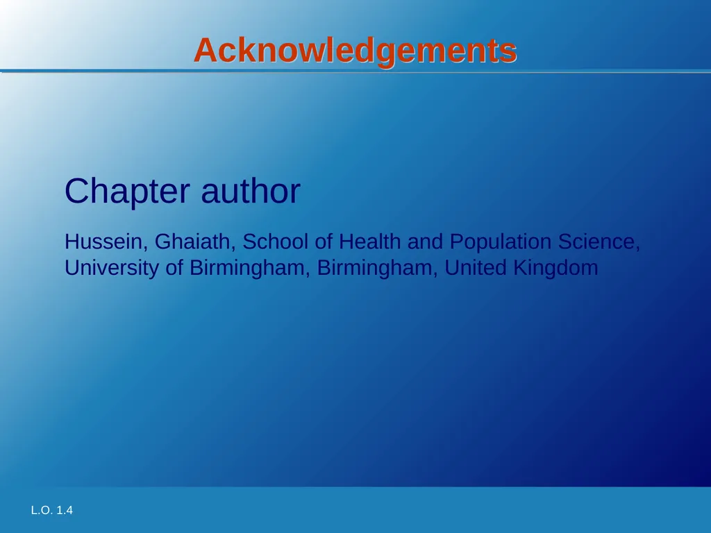 Learning Objective 1.4 Identify the shortcomings - slide 14 of 14