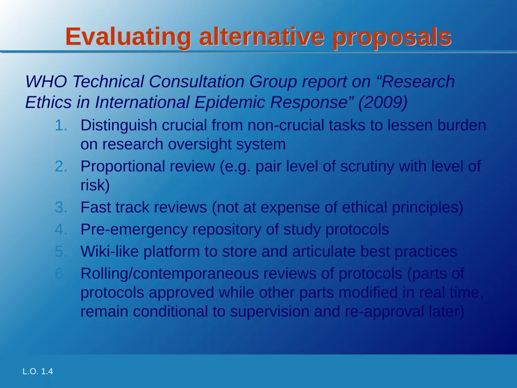 Learning Objective 1.4 Identify the shortcomings - slide 10 of 14