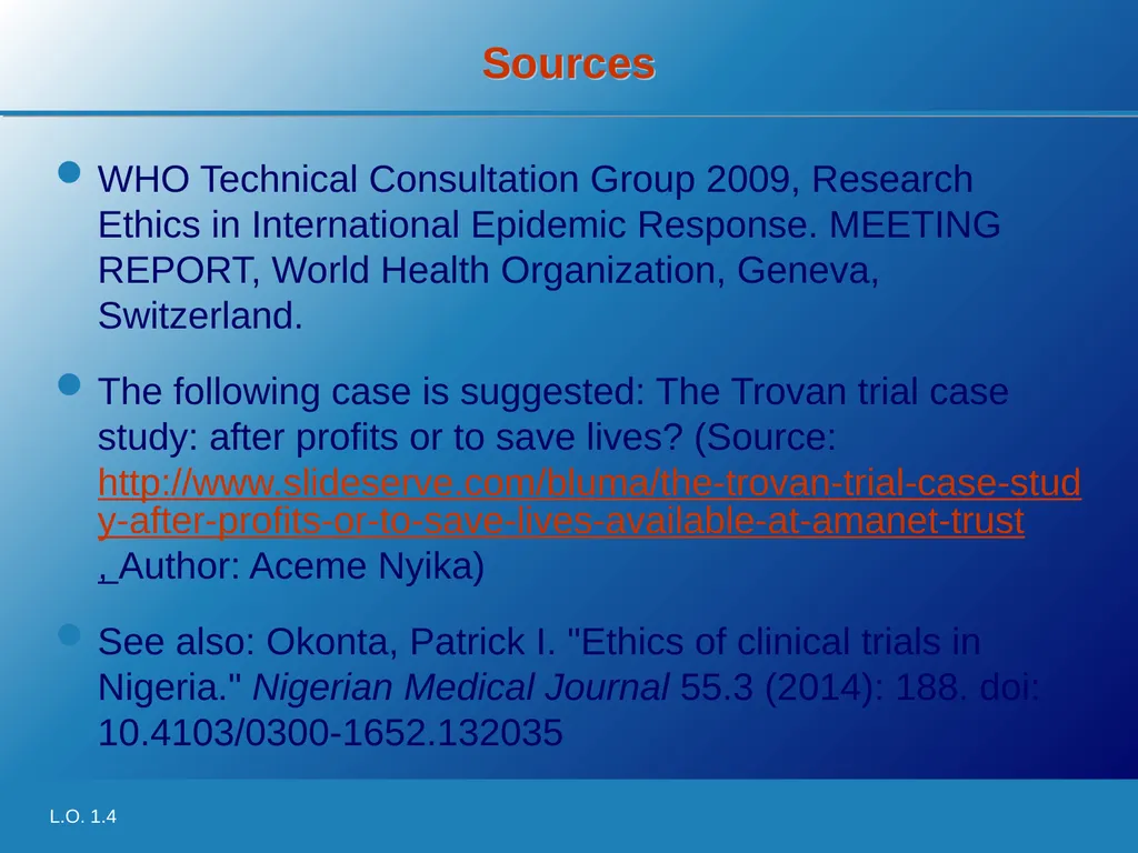 Learning Objective 1.4 Identify the shortcomings - slide 13 of 14
