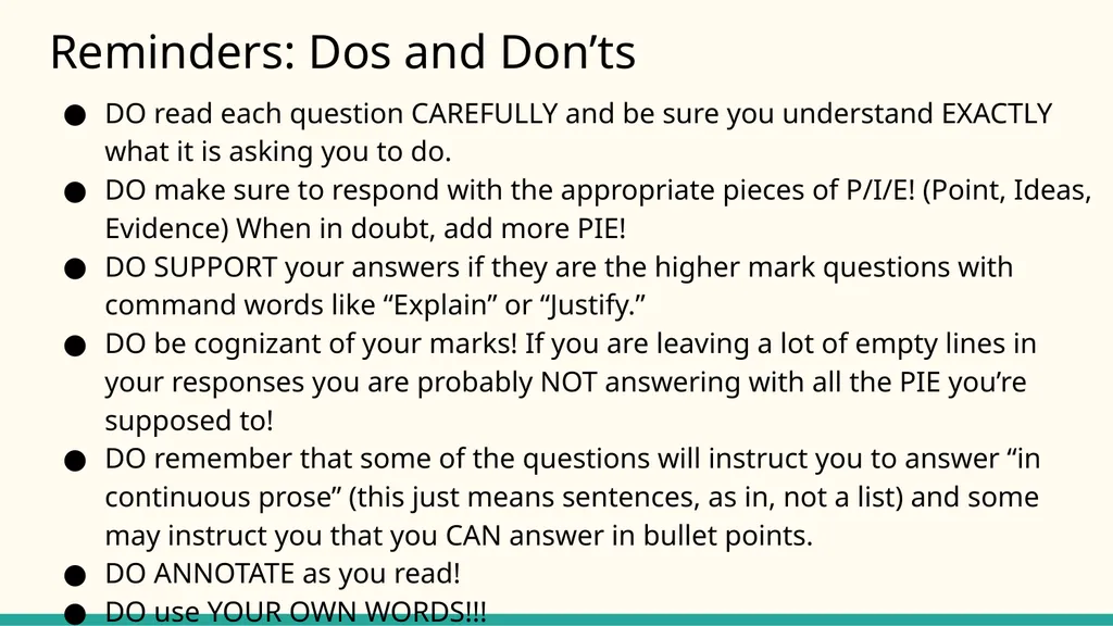 Paper 2: Reading Comprehension AICE English - slide 3 of 21