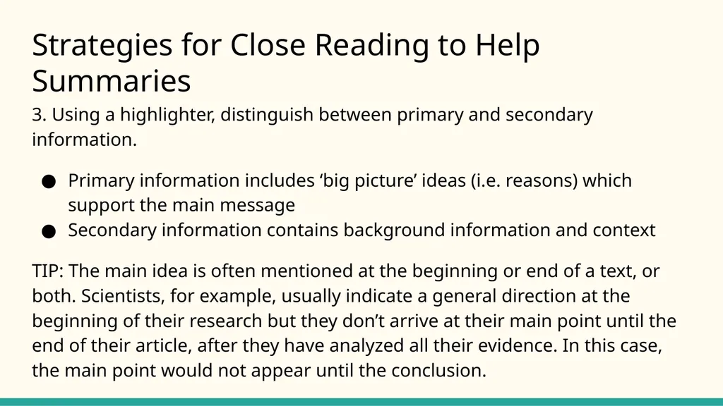 Paper 2: Reading Comprehension AICE English - slide 19 of 21