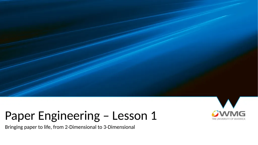 Paper Engineering – Lesson 1 Bringing paper to - slide 1 of 9