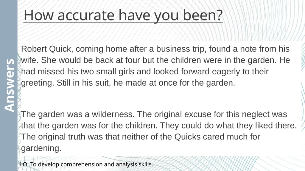 Paper 1: Robert Quick – Q1 & 2 Add in - slide 2 of 29