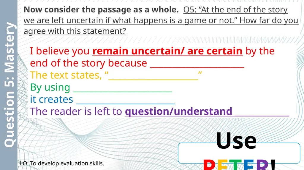 Paper 1: Robert Quick – Q1 & 2 Add in - slide 29 of 29