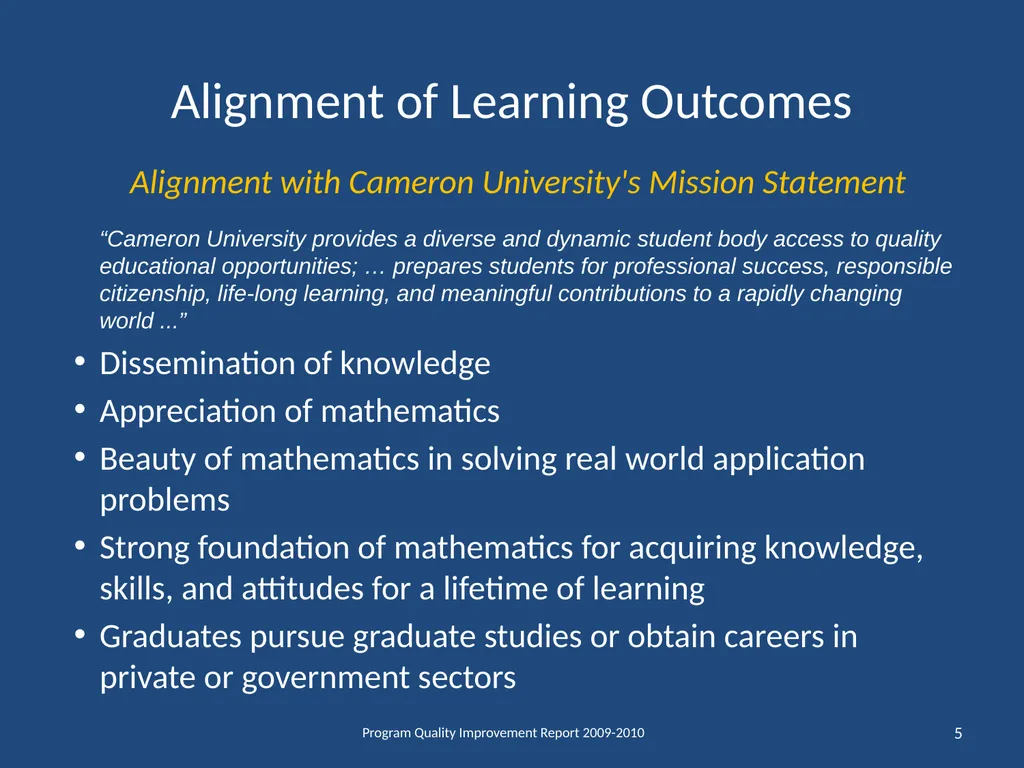 Department of Mathematical Sciences School of - slide 5 of 29