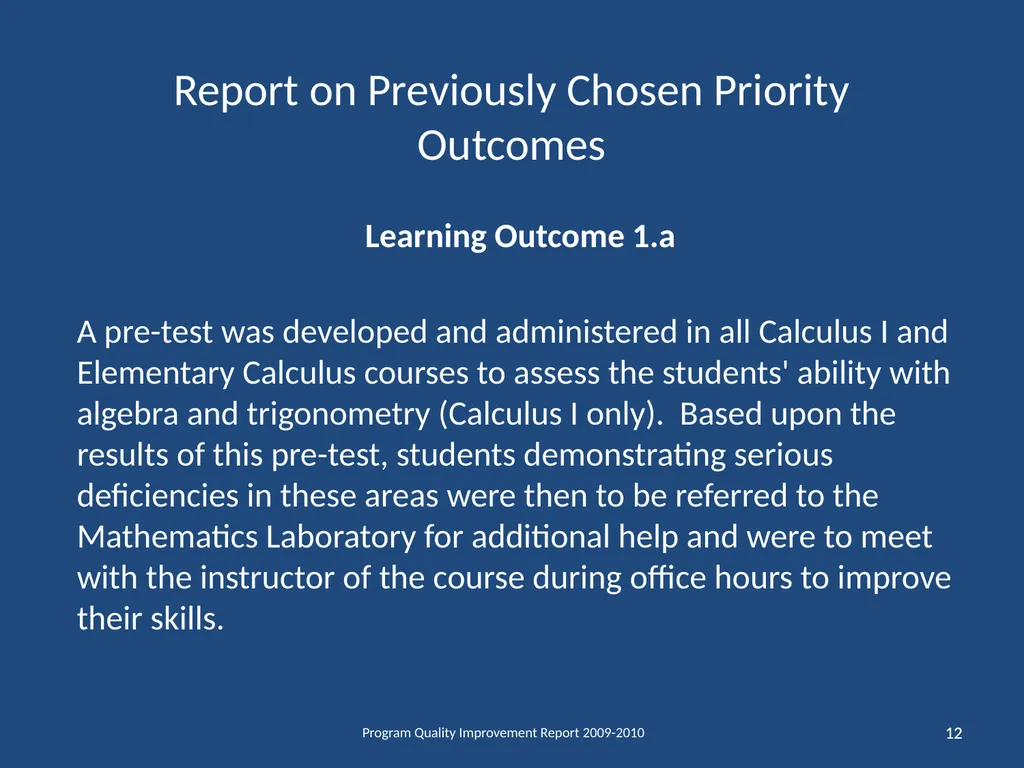 Department of Mathematical Sciences School of - slide 12 of 29