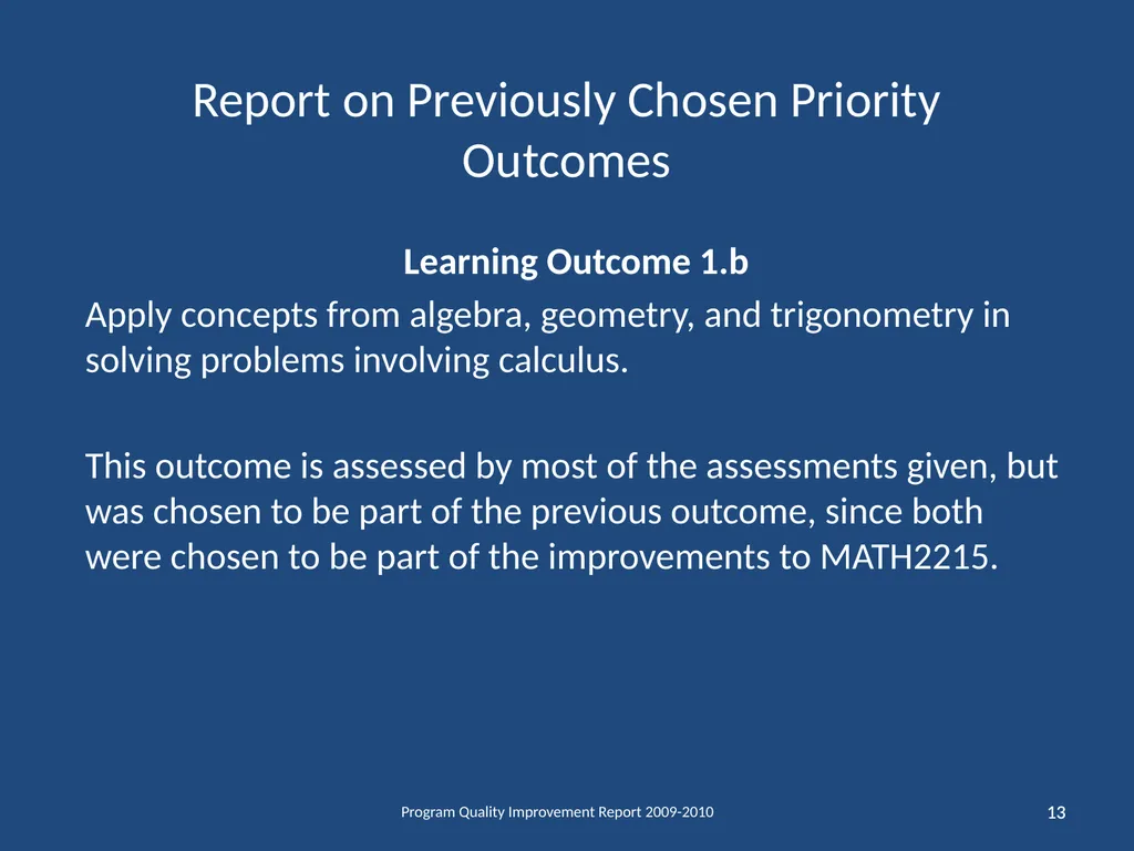 Department of Mathematical Sciences School of - slide 13 of 29