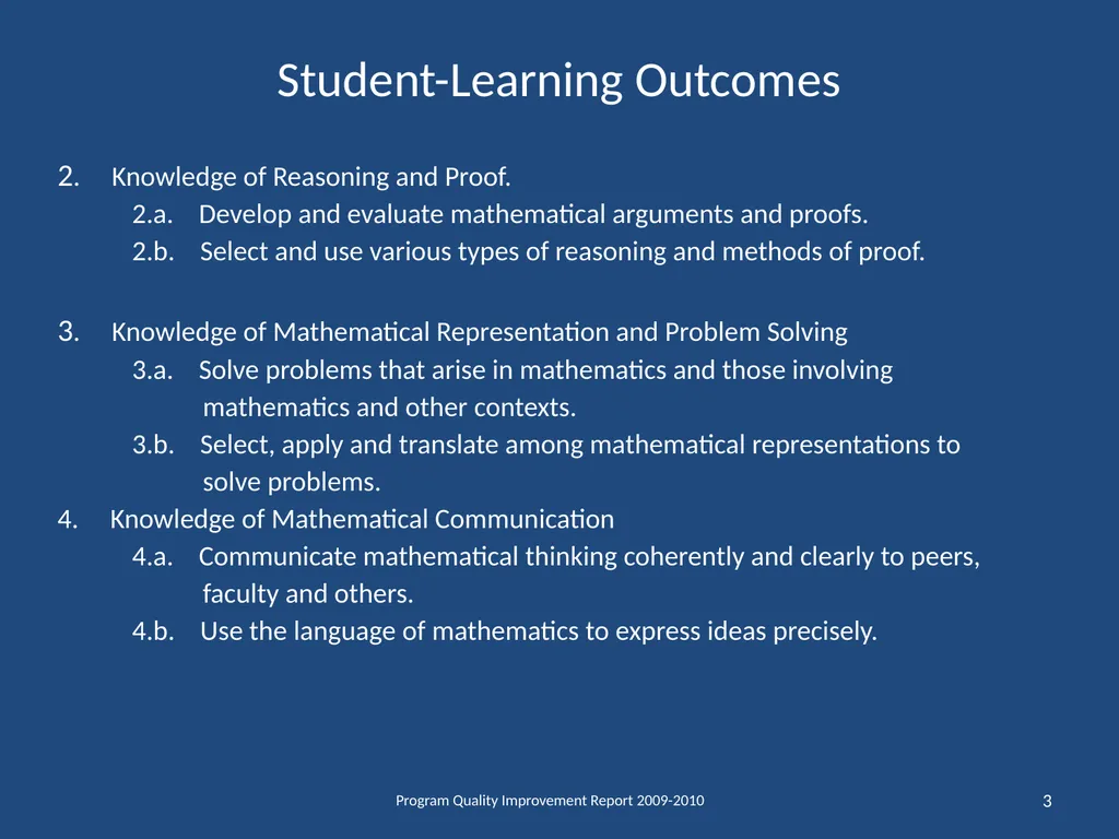 Department of Mathematical Sciences School of - slide 3 of 29
