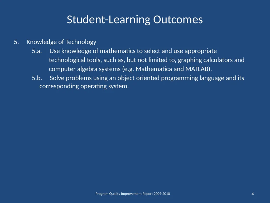 Department of Mathematical Sciences School of - slide 4 of 29