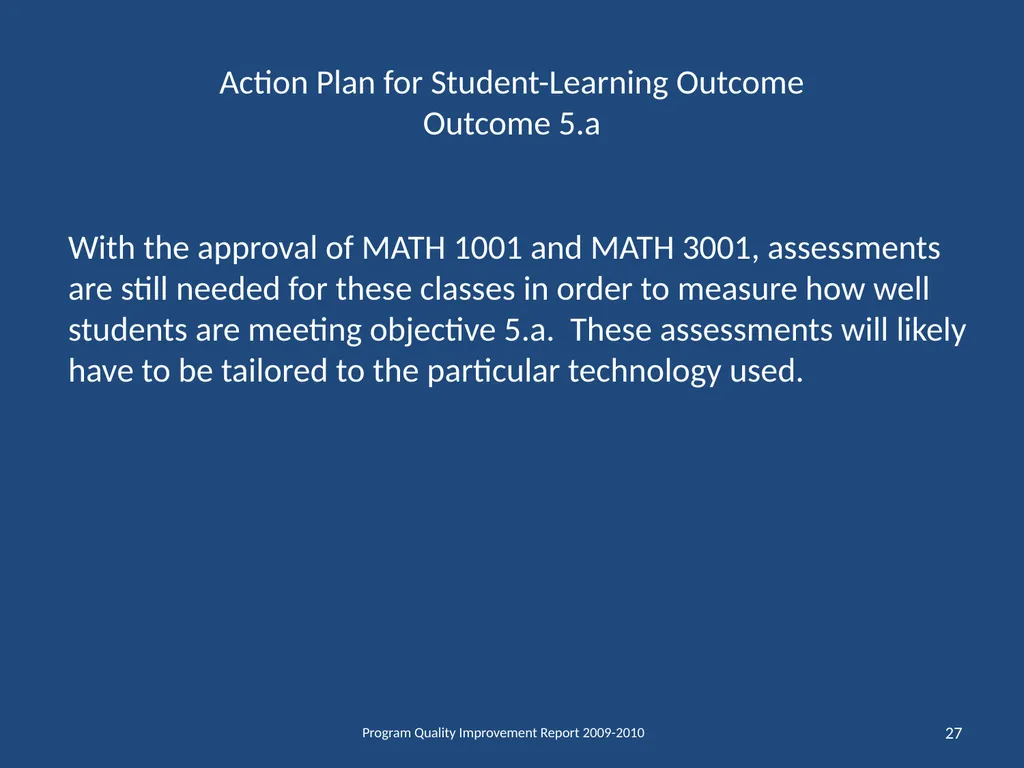 Department of Mathematical Sciences School of - slide 27 of 29