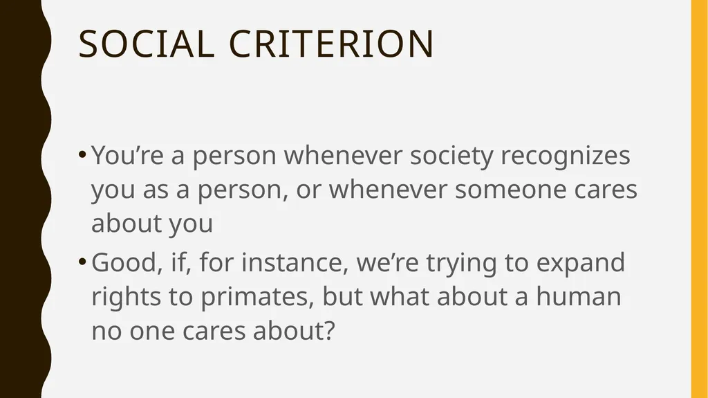 personhood What is personhood? Are you a person? - slide 5 of 10