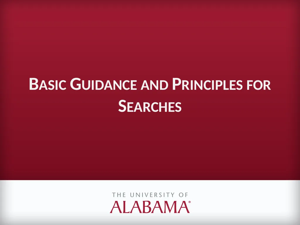Conducting Effective Searches for Faculty and - slide 19 of 25