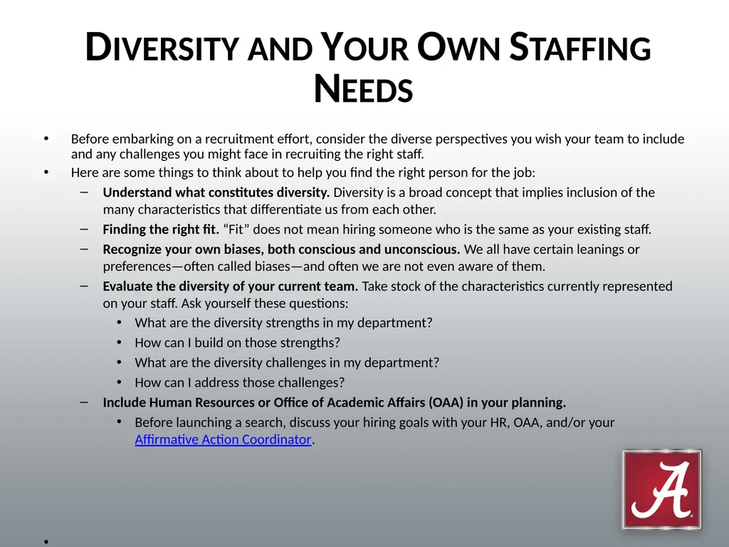 Conducting Effective Searches for Faculty and - slide 7 of 25