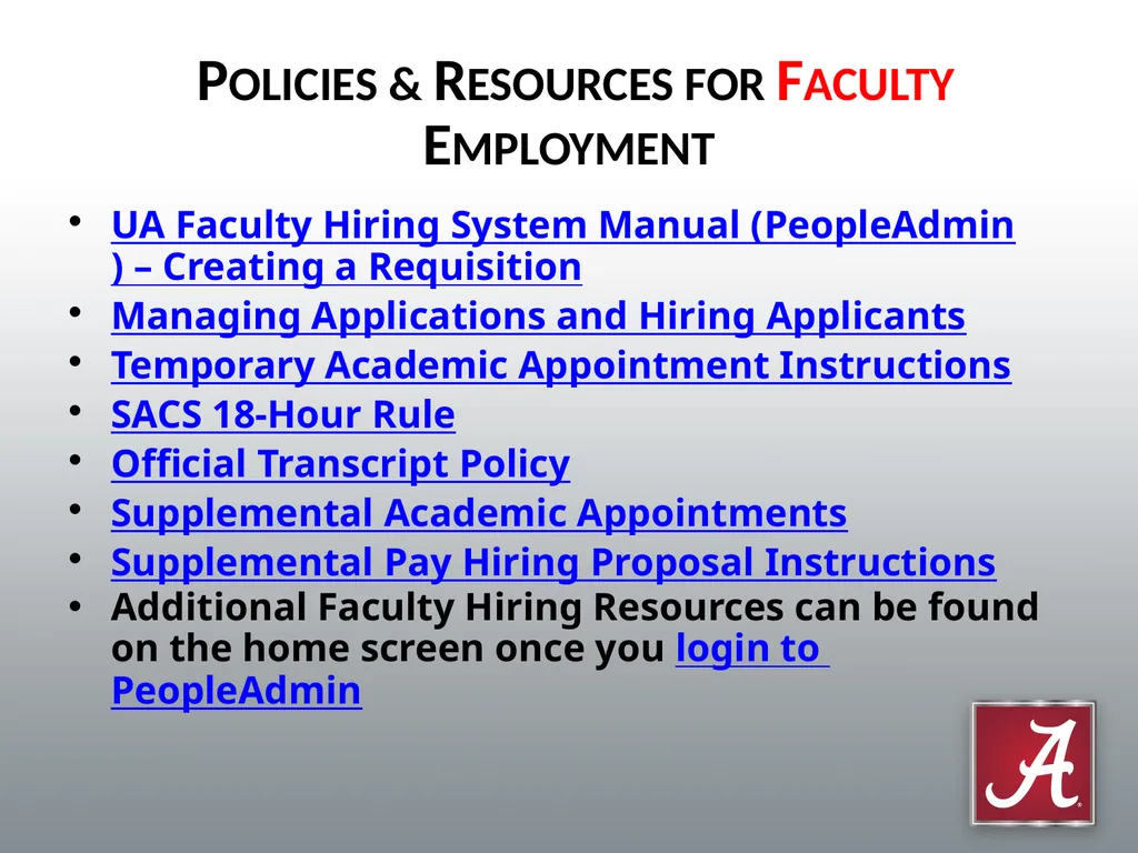 Conducting Effective Searches for Faculty and - slide 22 of 25