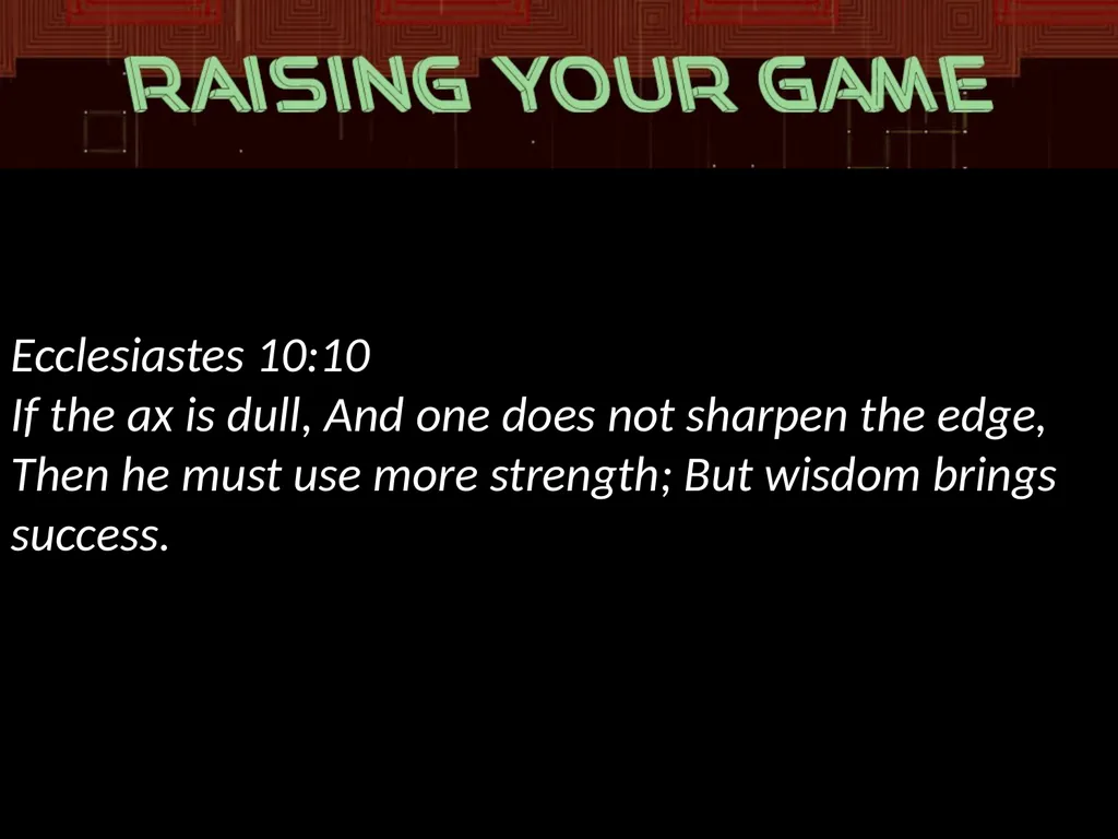 making an effort to improve the way we do - slide 7 of 12