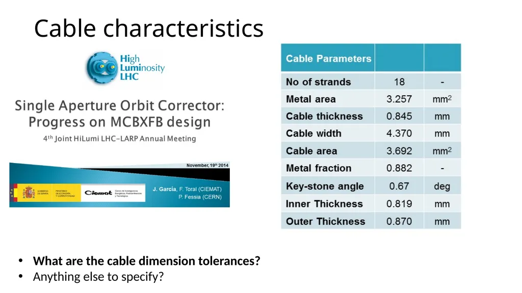Discussion about the technical specification of - slide 8 of 9