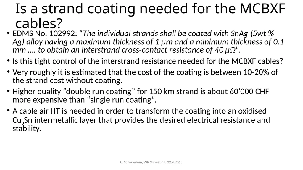 Discussion about the technical specification of - slide 7 of 9