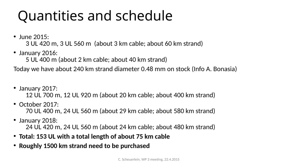 Discussion about the technical specification of - slide 9 of 9