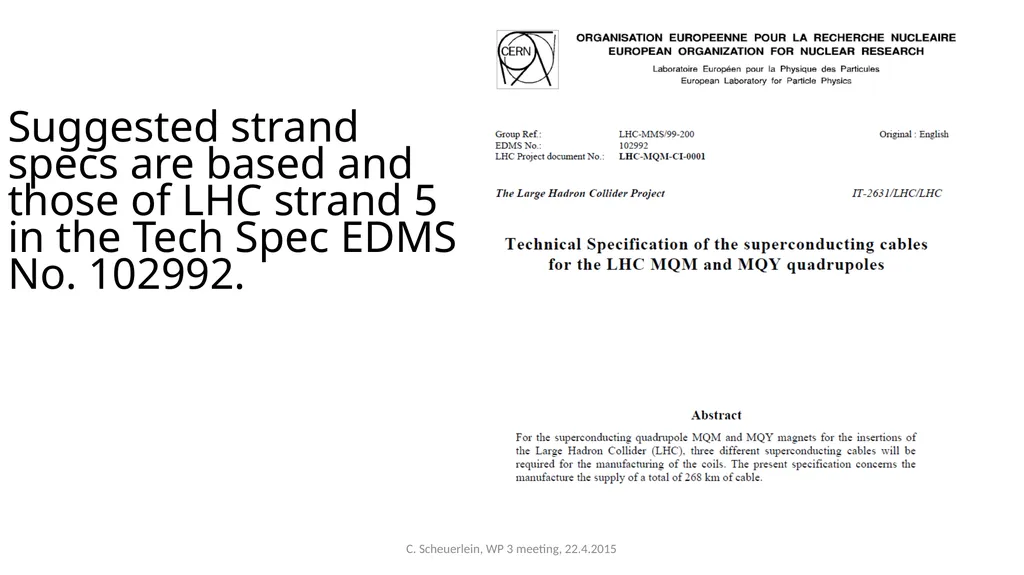 Discussion about the technical specification of - slide 2 of 9