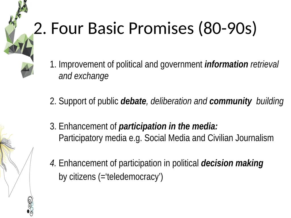 Democracy in a Network Society Professor Jan - slide 4 of 16