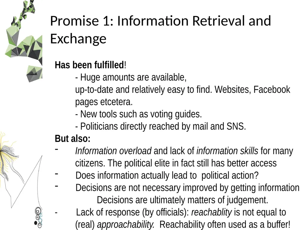 Democracy in a Network Society Professor Jan - slide 5 of 16