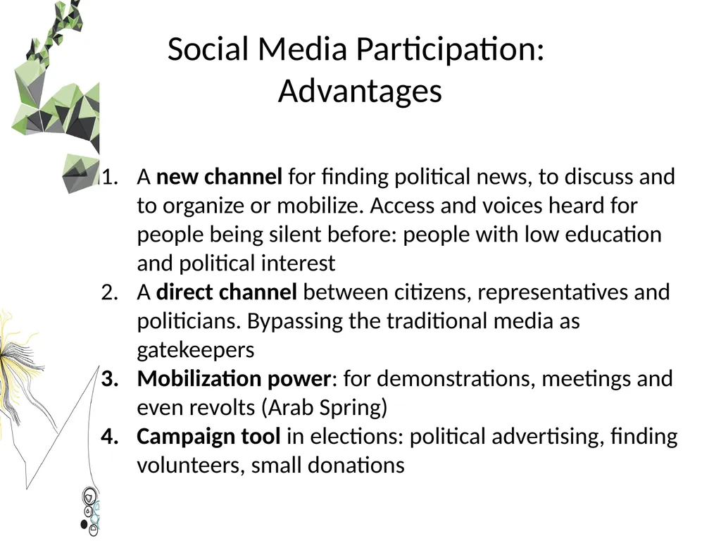 Democracy in a Network Society Professor Jan - slide 8 of 16
