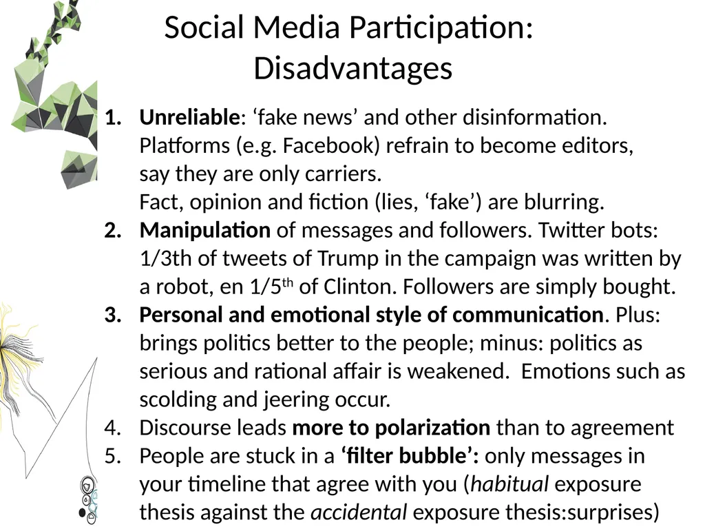 Democracy in a Network Society Professor Jan - slide 9 of 16