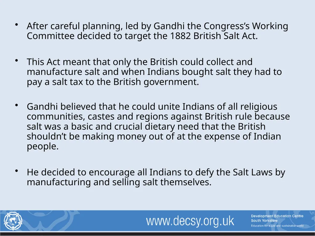 Non-violent Action: A Force for Change Case study - slide 6 of 20