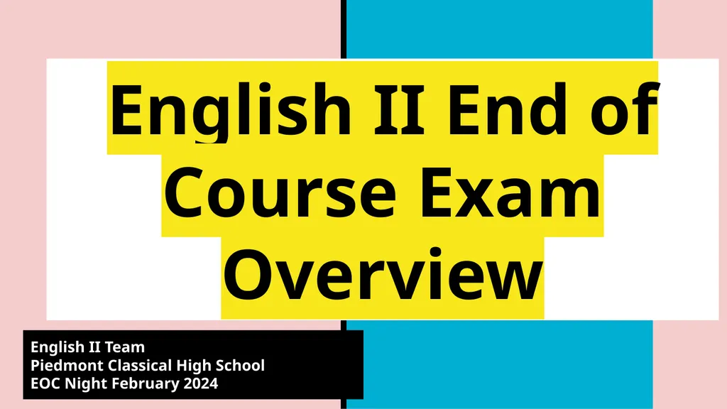 Welcome End of Course Testing and Tutoring EOC - slide 11 of 28