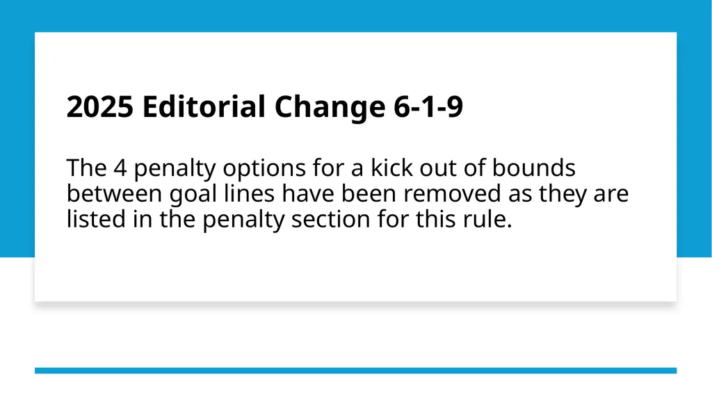 2025 NFHS Football Rule & Editorial Changes Dan - slide 12 of 14