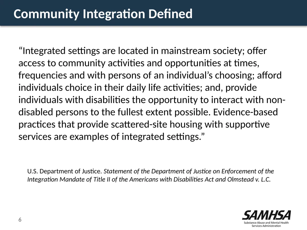 Olmstead Planning – Where do we stand? Kevin - slide 6 of 37