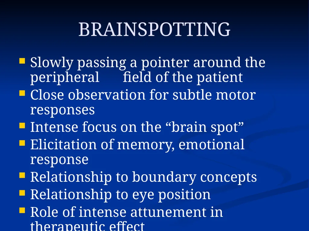 DISSOCIATION THEORY, NEUROPLASTICITY AND THE - slide 95 of 98