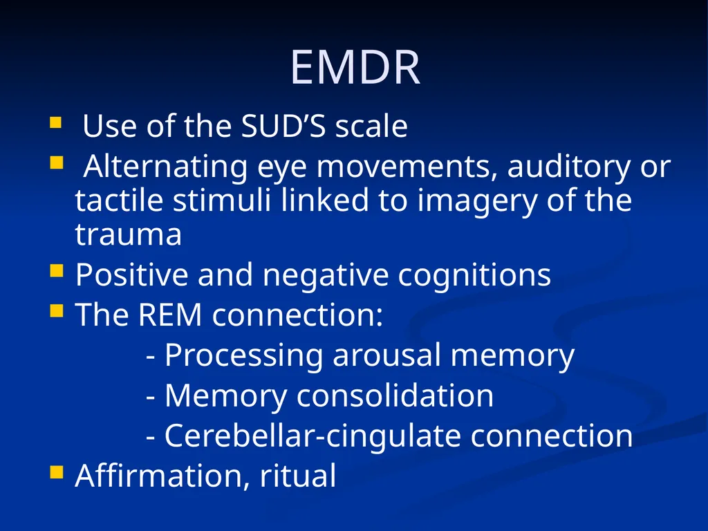 DISSOCIATION THEORY, NEUROPLASTICITY AND THE - slide 94 of 98
