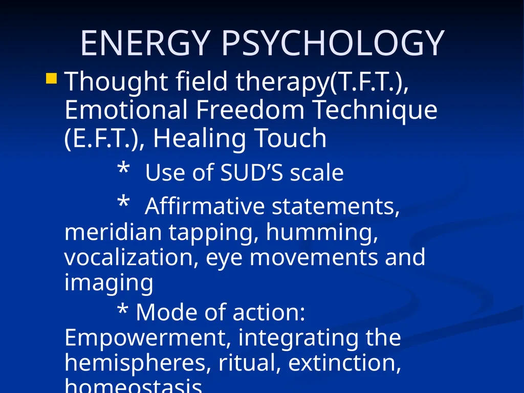 DISSOCIATION THEORY, NEUROPLASTICITY AND THE - slide 93 of 98