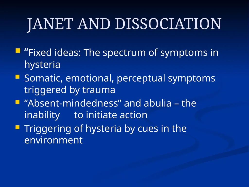 DISSOCIATION THEORY, NEUROPLASTICITY AND THE - slide 36 of 98