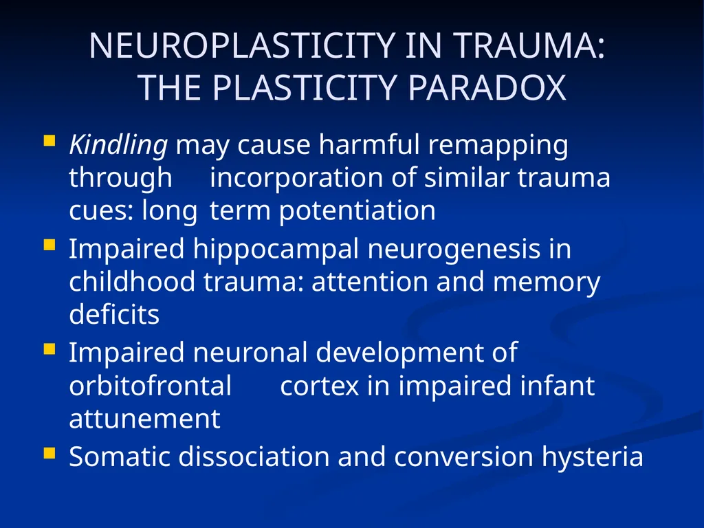DISSOCIATION THEORY, NEUROPLASTICITY AND THE - slide 81 of 98